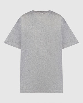 Toteme Сіра меланжева футболка 234WRTWTP149FB0043