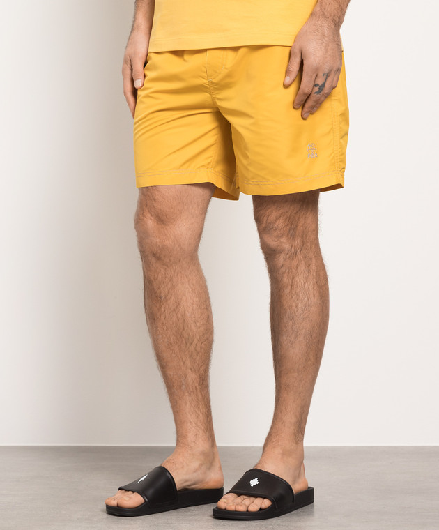 BRUNELLO CUCINELLI - Logo Swim Trunks