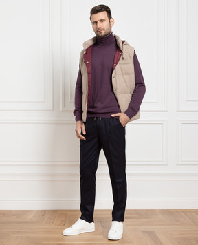 Brunello Cucinelli Фиолетовый гольф из шерсти и кашемира M2400103