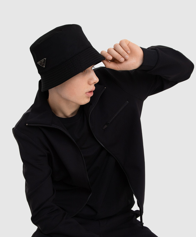 Prada - Черная панама с логотипом 2HC1372DMI купить в Symbol