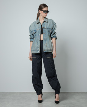 Balenciaga Синяя джинсовая куртка с винтажным эффектом 773776TJW79