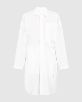 AMBUSH Белое платье-рубашка с вышитым логотипом BWDB023S22FAB001