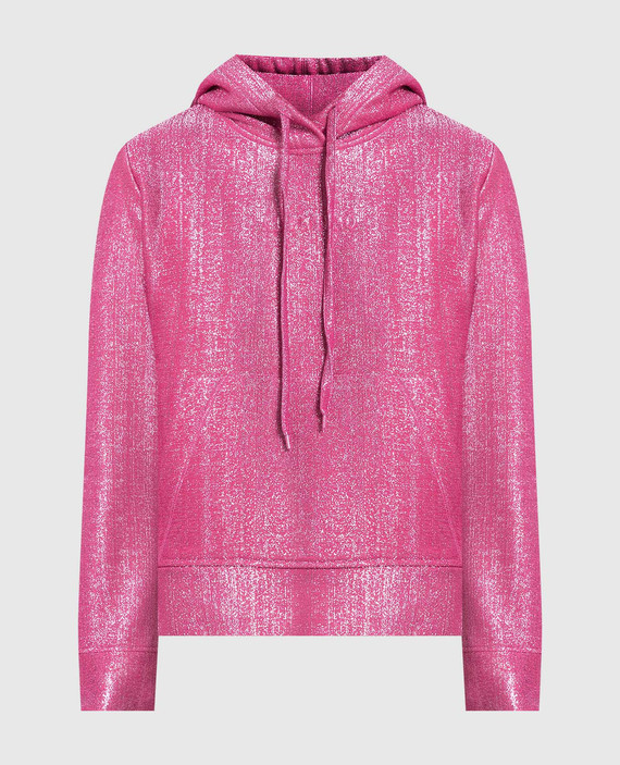 Pink lurex hoodie