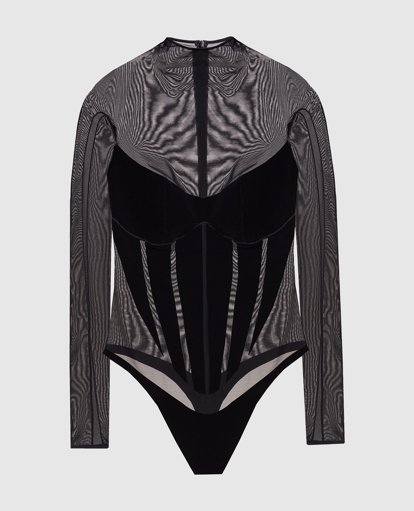 

Черное боди Mugler, Черный, Боди