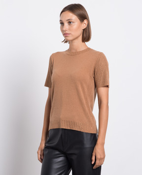 Twinset Коричневий джемпер з кристалами 232TP3400