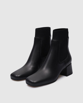 Gianvito Rossi Черные кожаные челси Holmes G7318245RIC