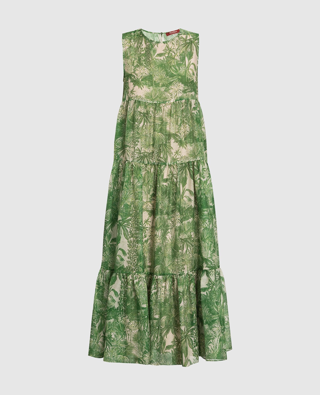 Зеленое платье Foce в цветочный принт