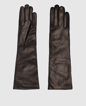 Caridei Черные кожаные перчатки BT8