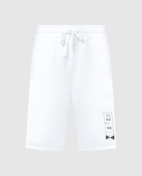 Dolce&Gabbana Белые шорты с принтом логотипа GVUZATG7K4T