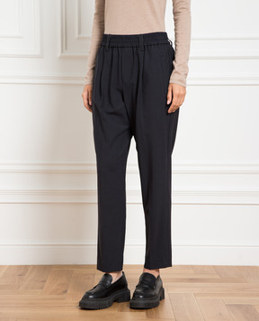 Brunello Cucinelli Серые брюки с цепочкой мониль M0W07P7811