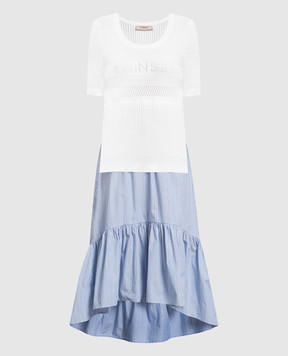 Twinset - Beige shirt dress with monogram print 231TP2640 buy at Symbol