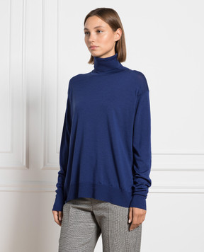 John Smedley Синий гольф Mallery из шерсти MALLERY