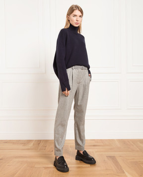Loro Piana Серые брюки из кашемира FAM4365
