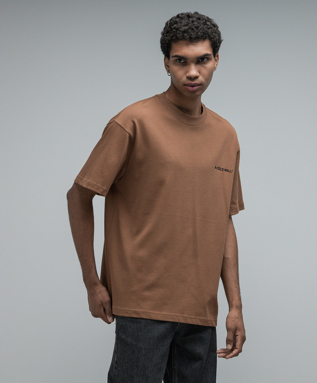 A Cold Wall Brown t-shirt with logo print ACWMTS161C image 3