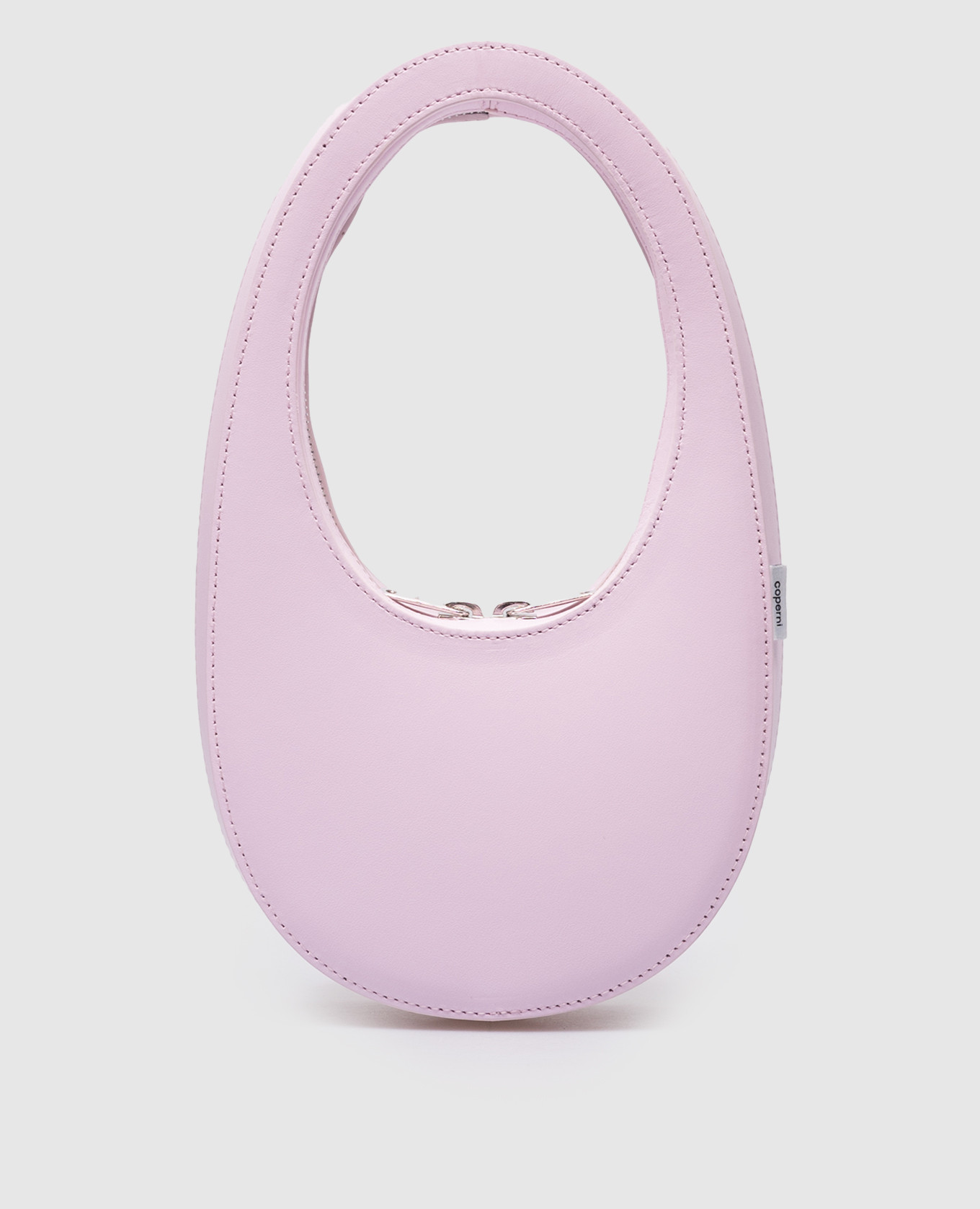 

Розовая кожаная сумка с логотипом., Розовый, Сумки на плечо