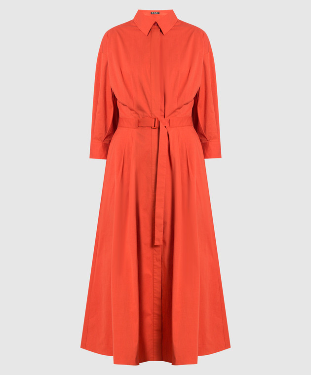 Loro Piana Коралове плаття-сорочка міді Irma FAM1291