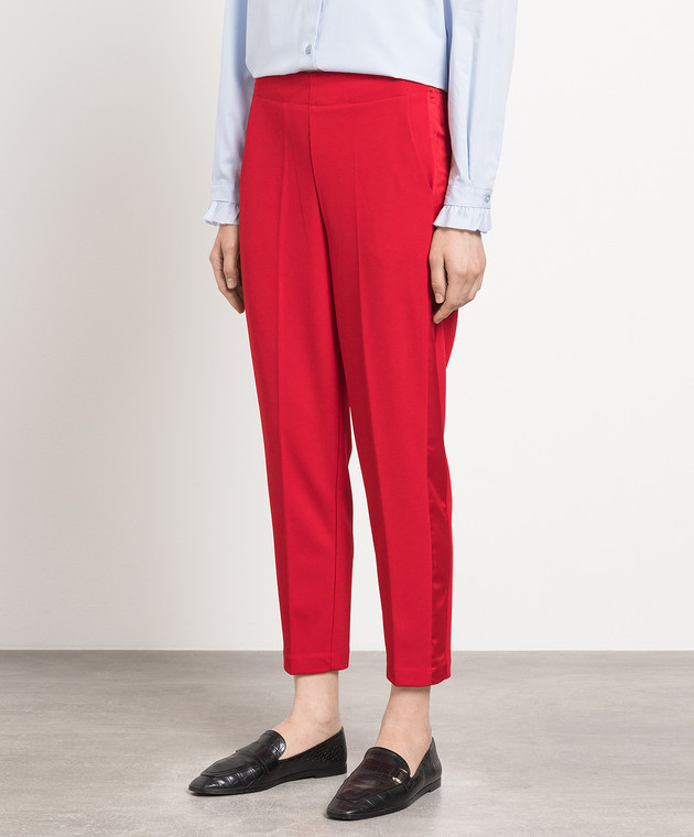 Vicolo Red pants with stripes TE0044 image 3