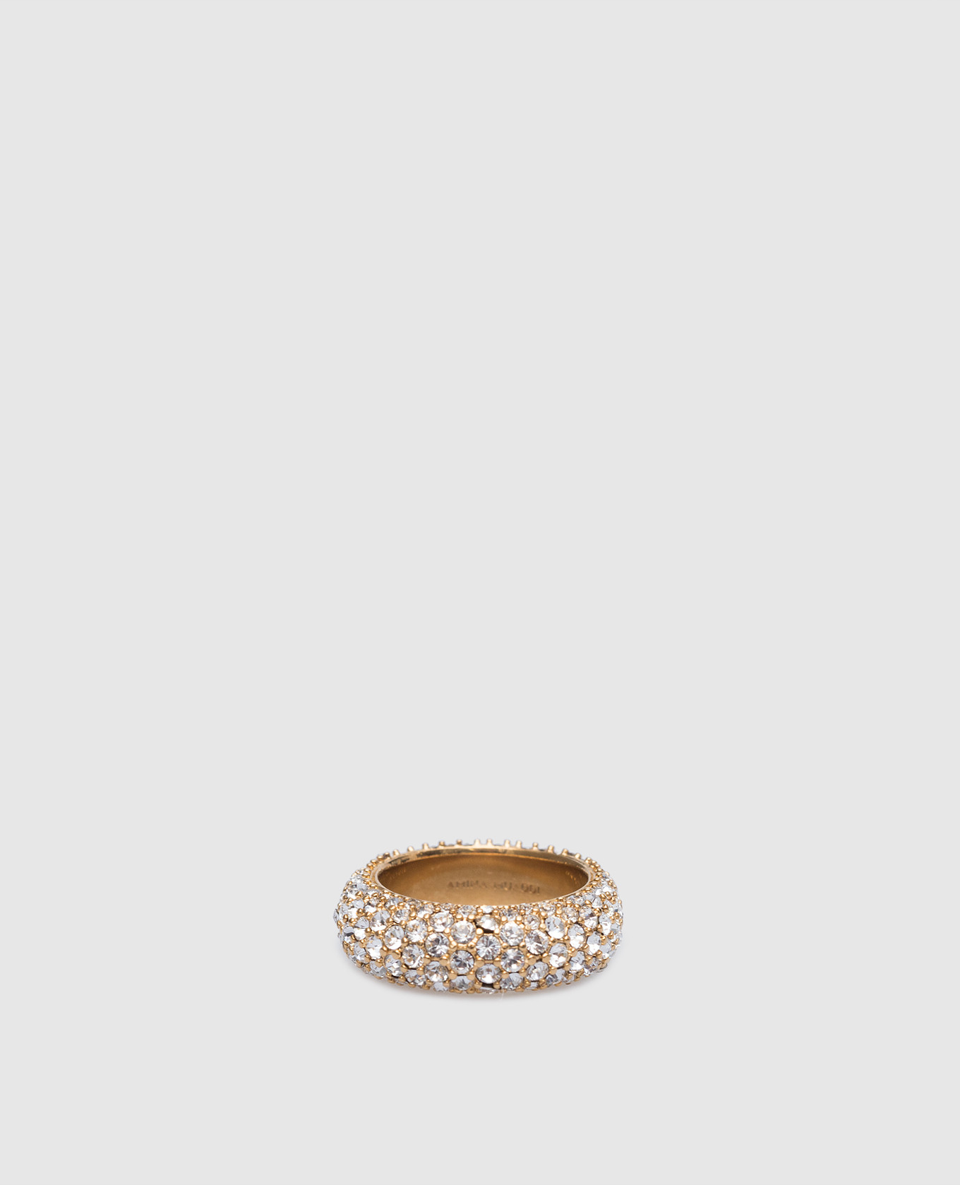 Золотистое кольцо Cameron с кристаллами