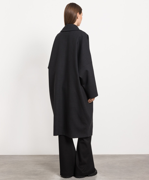 Maison Margiela MM6 Черное пальто S52AA0154S47850 изображение 4