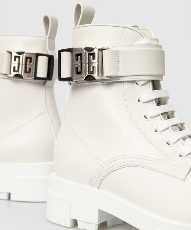 Givenchy Білі шкіряні черевики BE603PE1AJ зображення 4