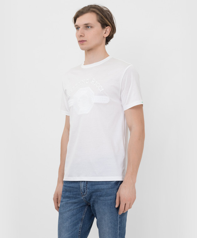 Stefano Ricci Біла футболка з логотипом MNH2101520TE0001 зображення 3