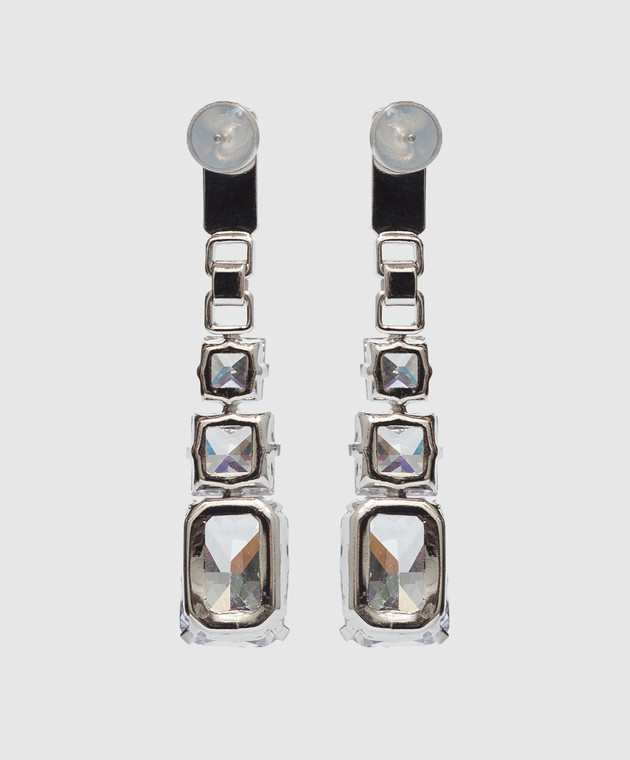 Ellen Conde Silver earrings with crystals Z50 изображение 4