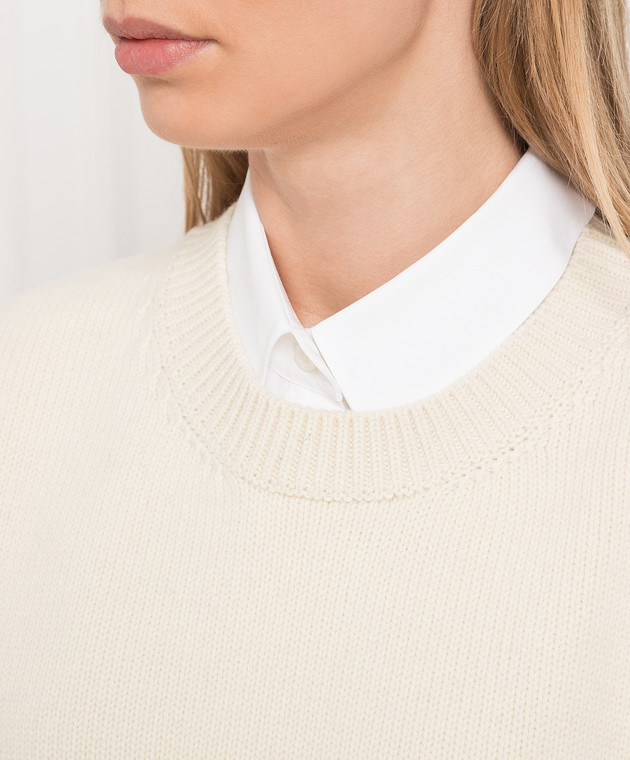 Jil Sander Светло-бежевый жилет из шерсти J02GP0049J14512 изображение 5