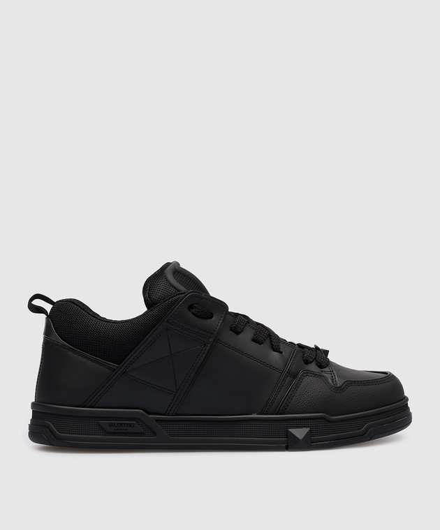Valentino VLogo Signature Black Leather Sneakers 2Y2S0F89YPB