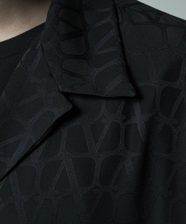 Valentino Black Toile Iconographe silk shirt 4V3AAA909V1 image 5