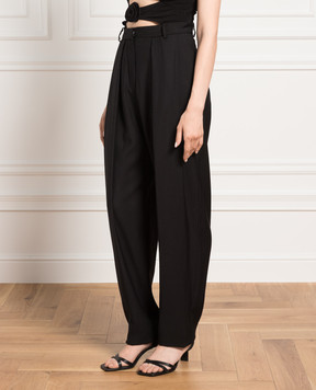 Magda Butrym Чорні штани з вовни PANTS01105820