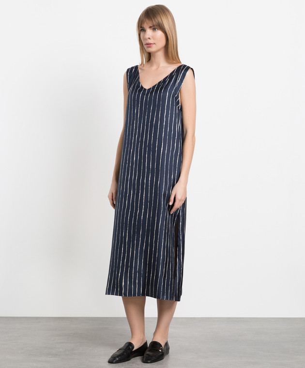 Max mara discount striped silk dress