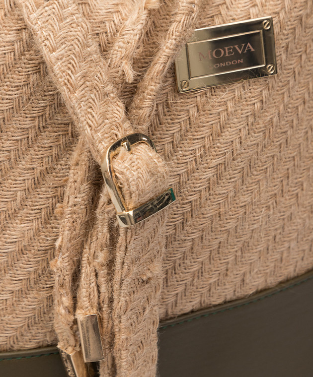 Moeva Оливкова сумка-кісет Fiorella з візерунком FIORELLA0524 зображення 5