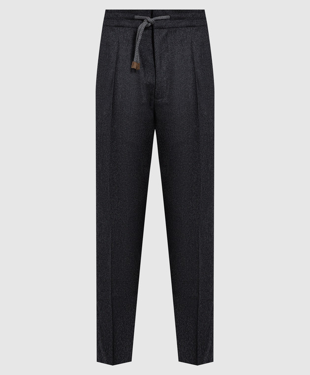 Brunello Cucinelli Темно-сірі штани з вовни M038PE1740