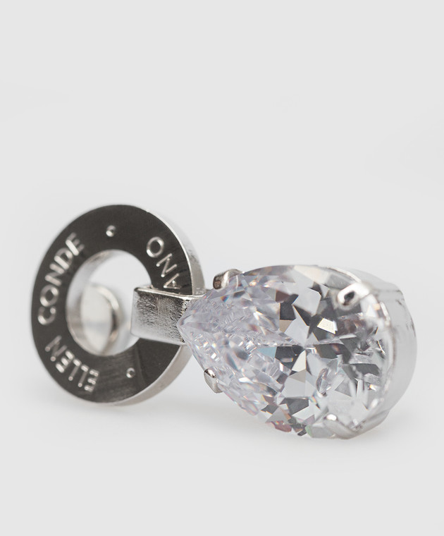 Ellen Conde Silver earrings with crystals Z28 изображение 5