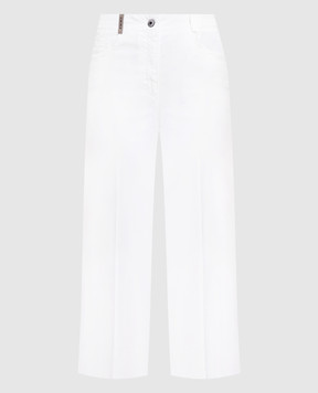 Peserico Белые брюки с логотипом P04913T302481