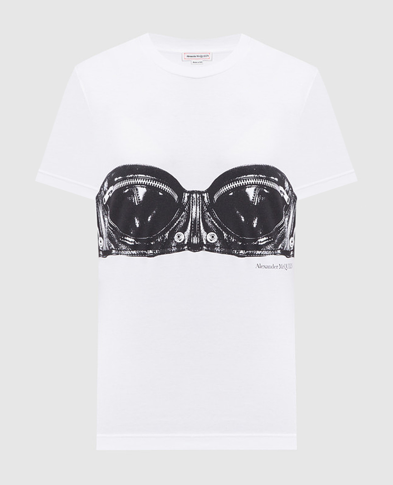 

Белая футболка с принтом Biker Bra, Белый, Футболки