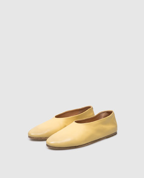 Marsell Жовті шкіряні балетки Ballerina MW2105091
