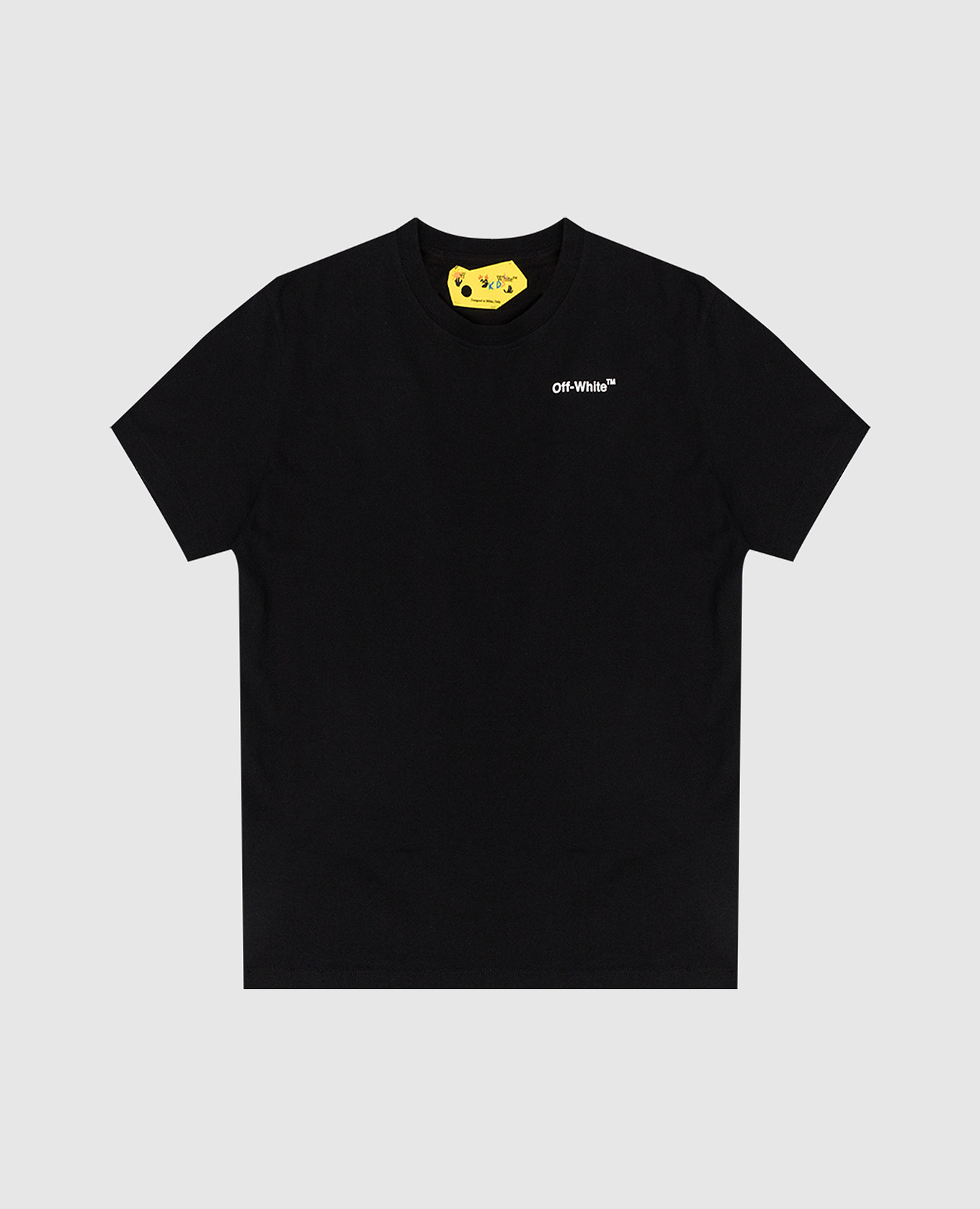 Children's black T-shirt with Arrow logo print
