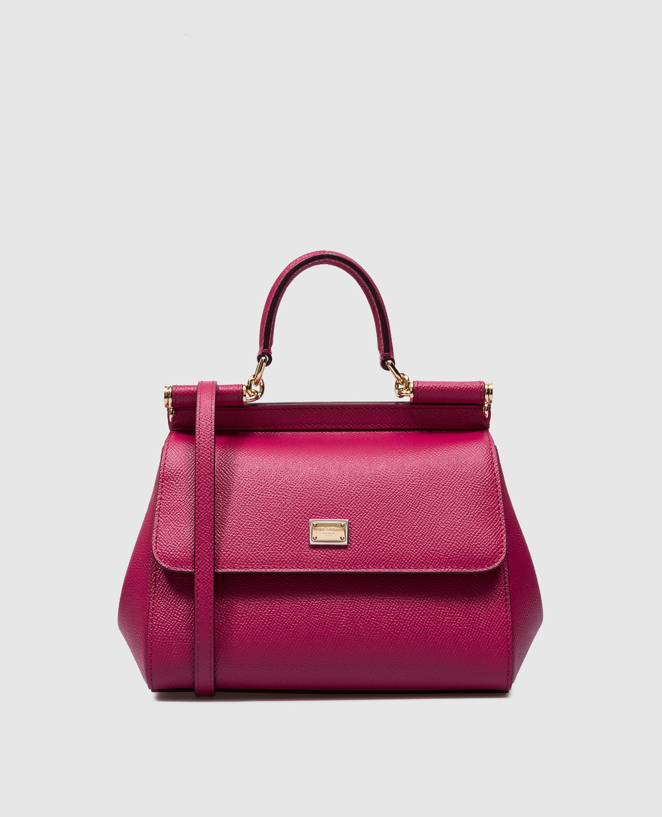 Sicily pink leather satchel bag