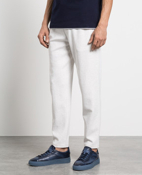 Brunello Cucinelli Сірі меланжеві спортивні штани M0T353243G