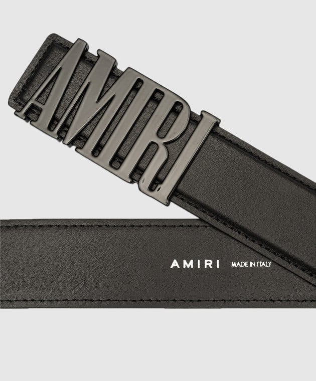 AMIRI - Black leather strap with logo PF23MAL004 buy at Symbol