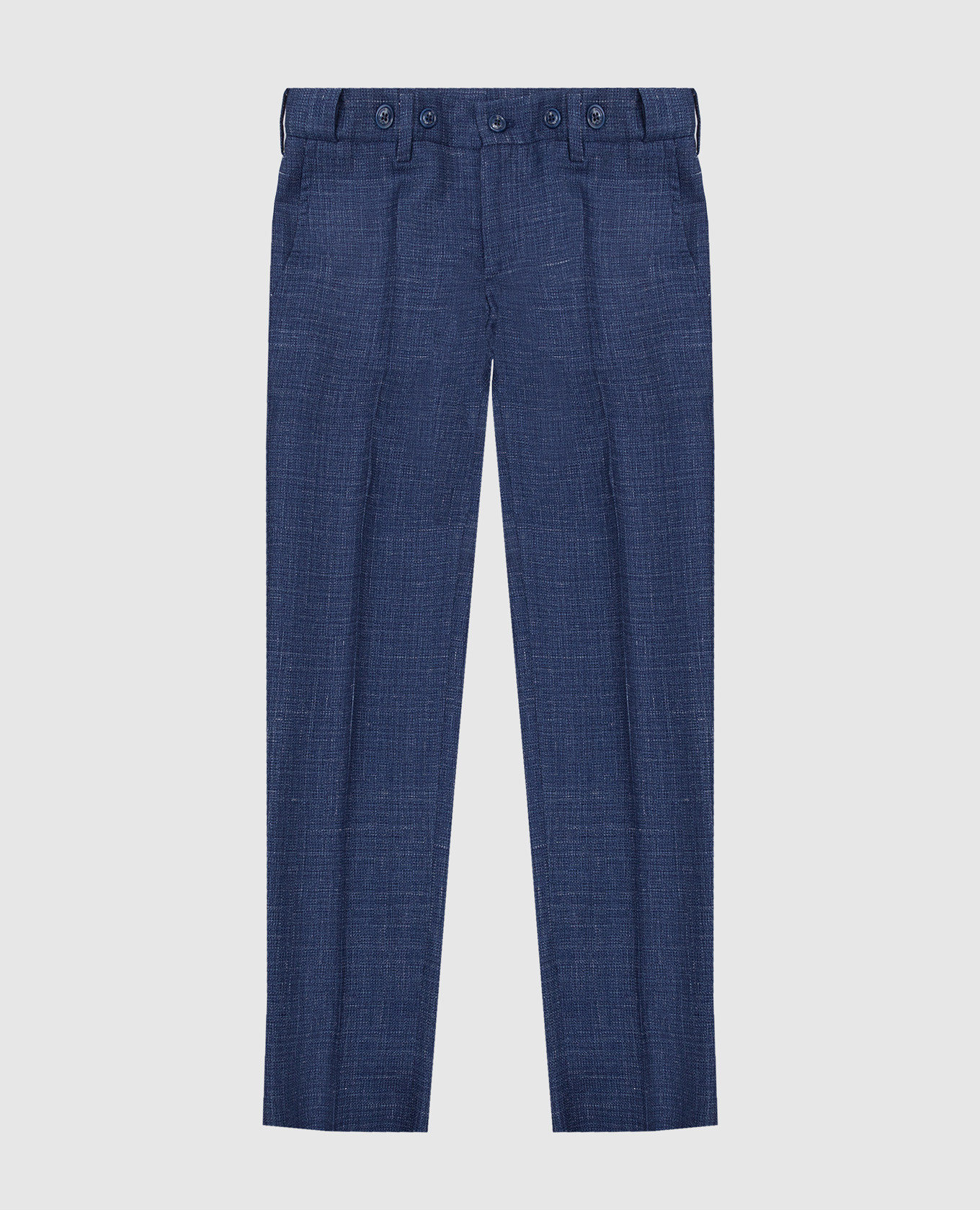 

Детские брюки из кашемира, шелка и льна, Синий, Повседневные брюки casual