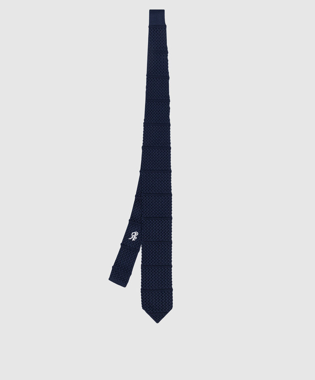 Stefano Ricci Children's dark blue silk tie YCRM2600SETA image 2