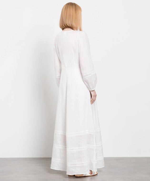 Max Mara Біла сукня Nemi з мереживом NEMI зображення 4