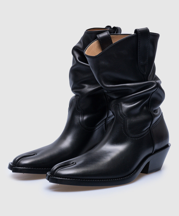 Maison Margiela Tabi Western Leather Ankle Boots