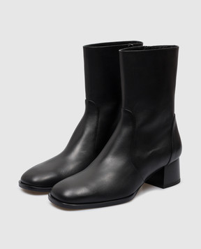 Stuart Weitzman Чорні шкіряні ботильони Nola SG134