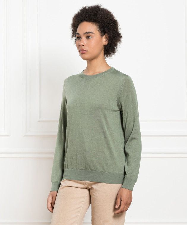 Babe Pay Pls Green wool, silk and cashmere jumper MD9441318410R image 3