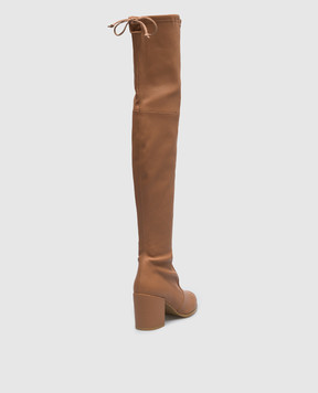 Stuart Weitzman Коричневые замшевые ботфорты Tieland S3356