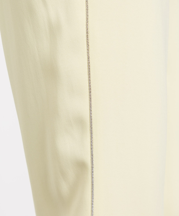 Peserico Жовті штани з ланцюжком моніль P0457106087 зображення 5