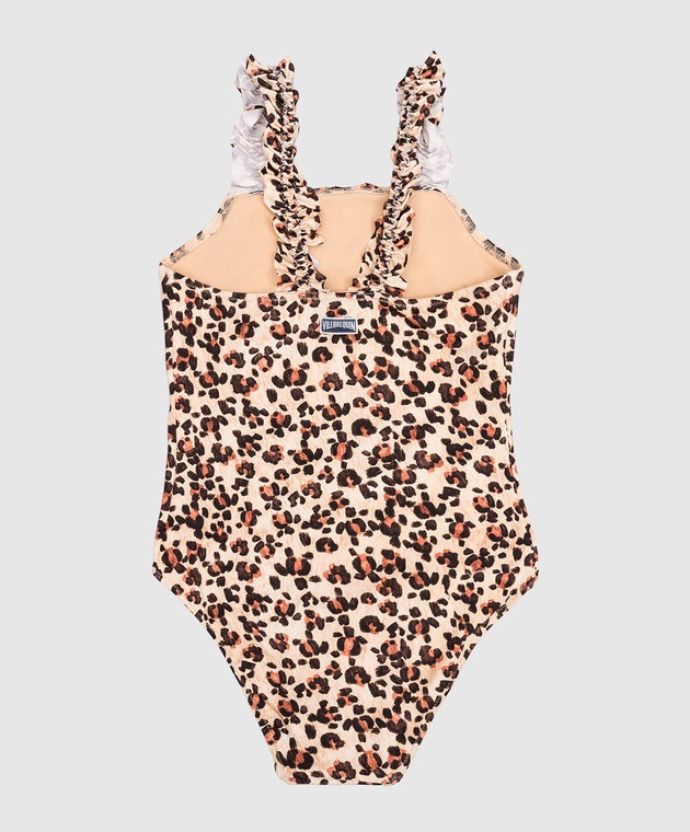 Vilebrequin Children's beige swimsuit Giny in a print INYU3H05 image 2